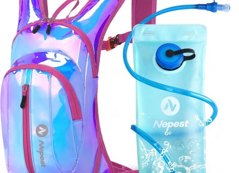 Hydration Pack Backpack for Women & Men, Lightweight Water Backpack with 2L Water Bladder for Hiking Cycling Running Biking